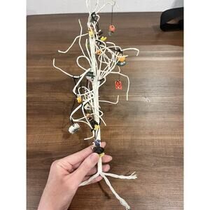 Vintage Halloween Miniature Tree & Tree Ornaments Set 10+ All Tangled